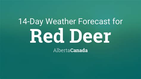 red deer alberta 14 day weather report.